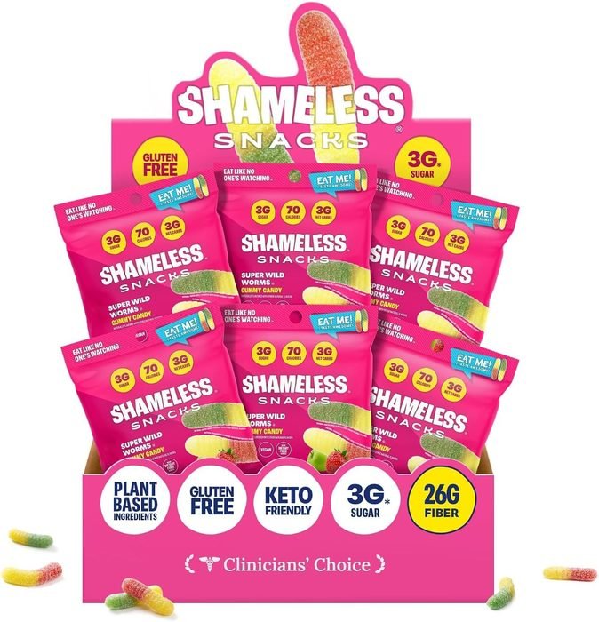 Shameless Snacks Sour Gummy Worms